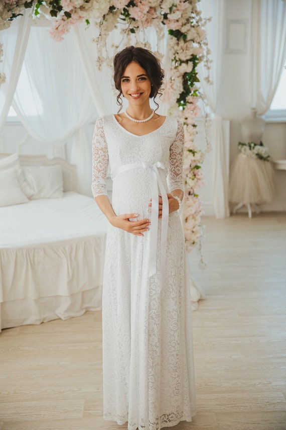 Casual maternity 2025 wedding dresses