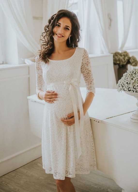Maternity Casual Dress "csenge" Maternity Wedding Dress, Maternity Lace  Dress, Maternity Photography Dress, Maternity Bridal Dress - Etsy