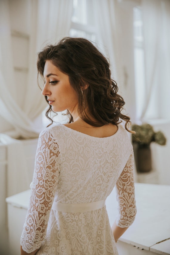 white christmas dresses ELOISE Maternity Wedding Dress