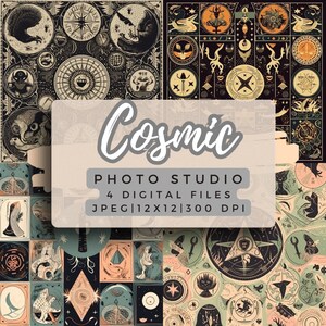 Cosmic style Digital Papers | High Quality | Digital Download