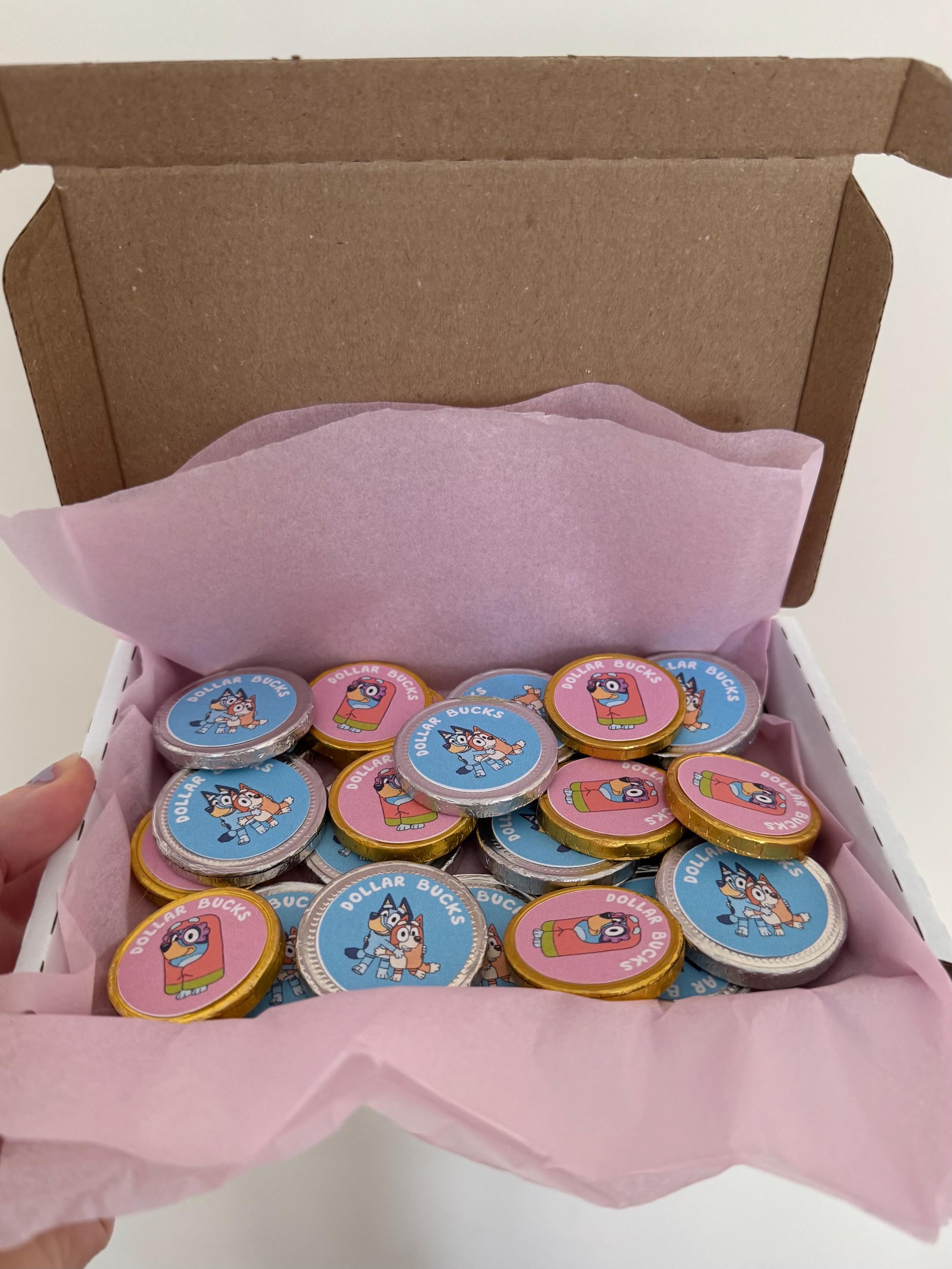 Bluey Coin Sticker Chocolate Mix