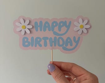 Adorno para tarta de feliz cumpleaños de Bluey