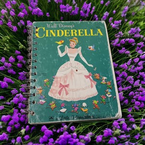 Cinderella Junk Journal Disney Cinderella paper Disney little golden book lgb junk journal babydisney princess Disney journal paper