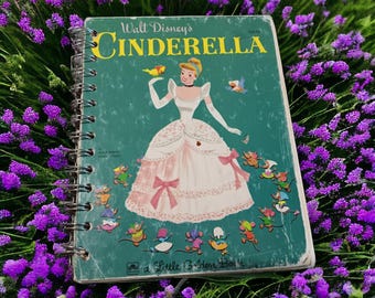 Cinderella Junk Journal Disney Cinderella Papier Disney kleines goldenes Buch lgb Junk Journal Babydisney Prinzessinnen Disney Journal Papier