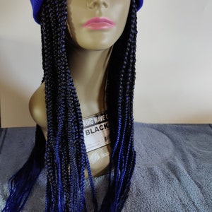Blau/Schwarzes geflochtenes Band und Turban