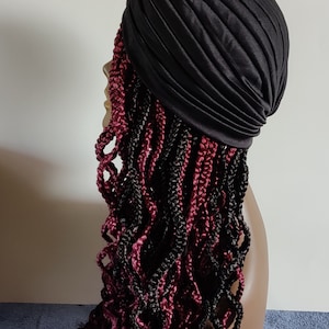 Geflochtenes Perückenband mit Turban