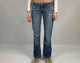 Y2K Denim Low Waist Preloved Hose