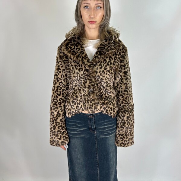 Wonderful Cheetah Animal Print Y2K Funky Preloved Jacket