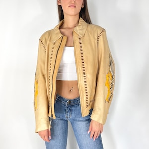 Vintage 1980s Leather Biker Jacket With Pins Patches Heavy Vintage 1980s Leather Biker Jacket With Pins Patches Heavy