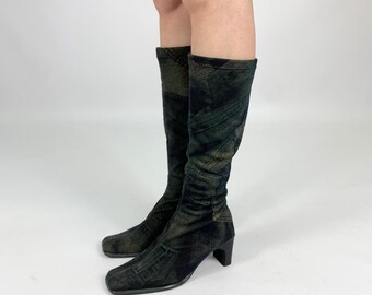 Botas Calcetín Y2K con estampado Denim