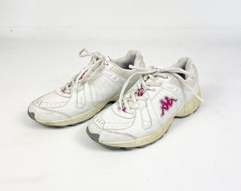 Kappa Vintage Sneakers Dad Shoes White Leather Trainers