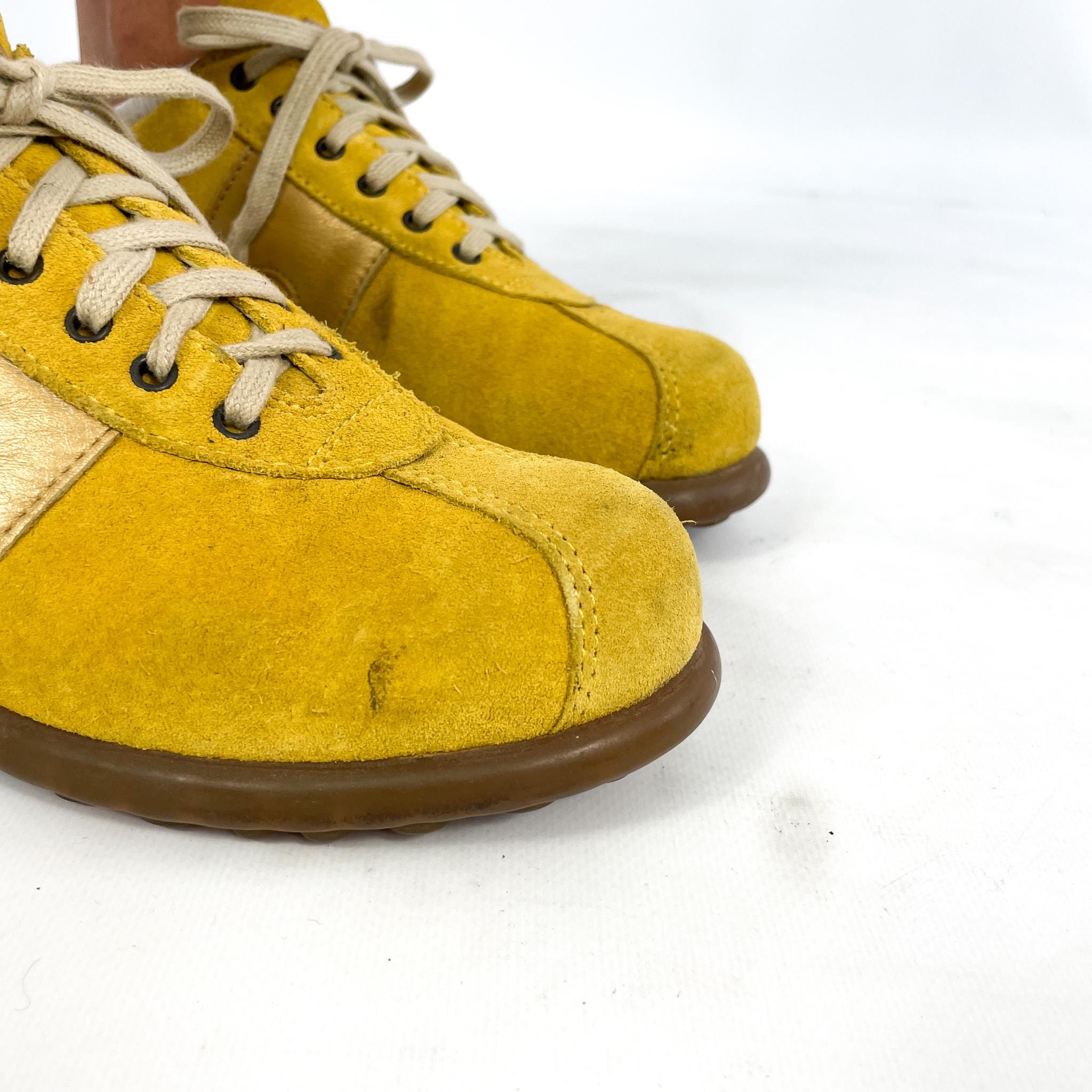Camper yellow shoes sales
