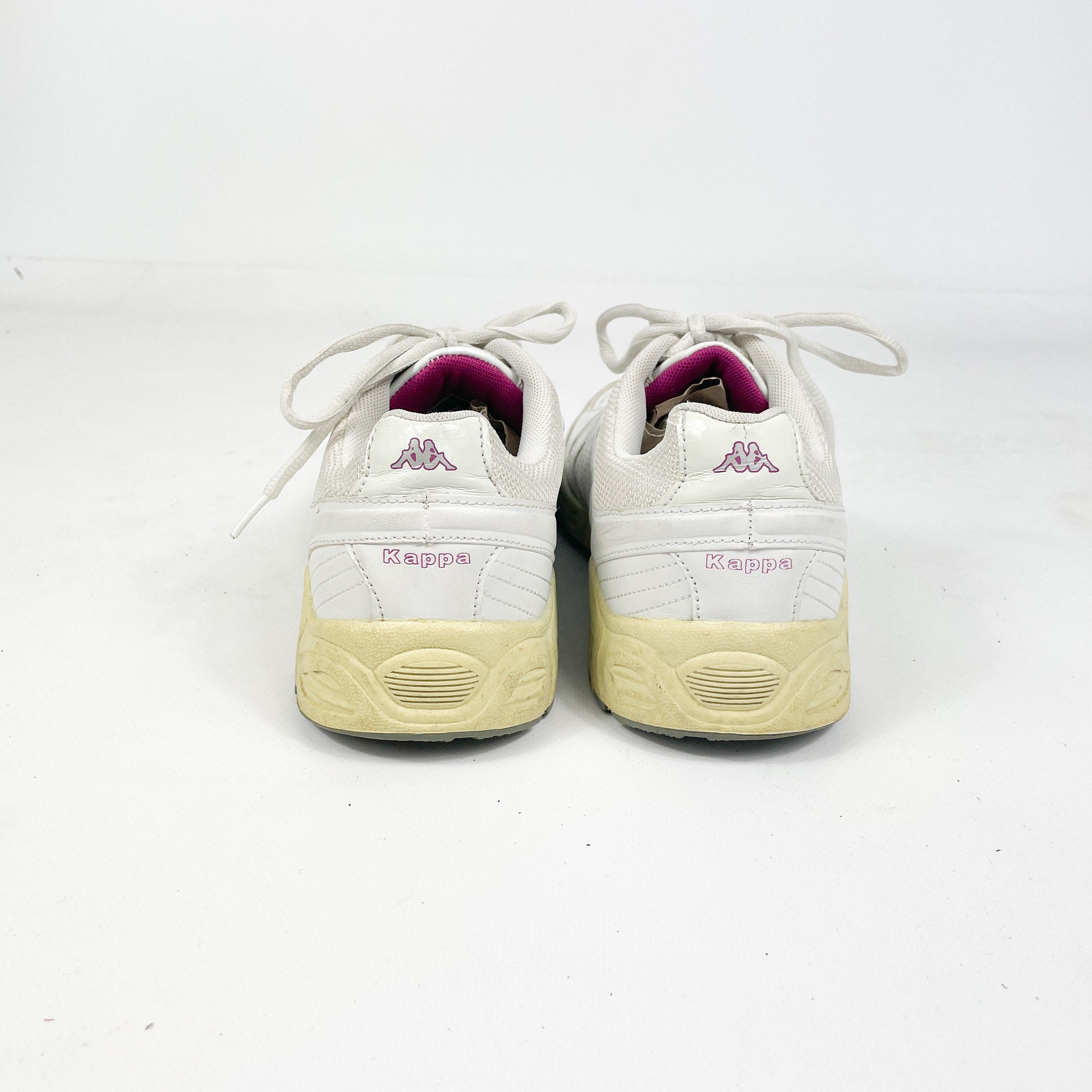 90s dead stock Kappa sneakers カッパ スニーカー 靴 27cm 90年代 オレンジ vintage レア 希少