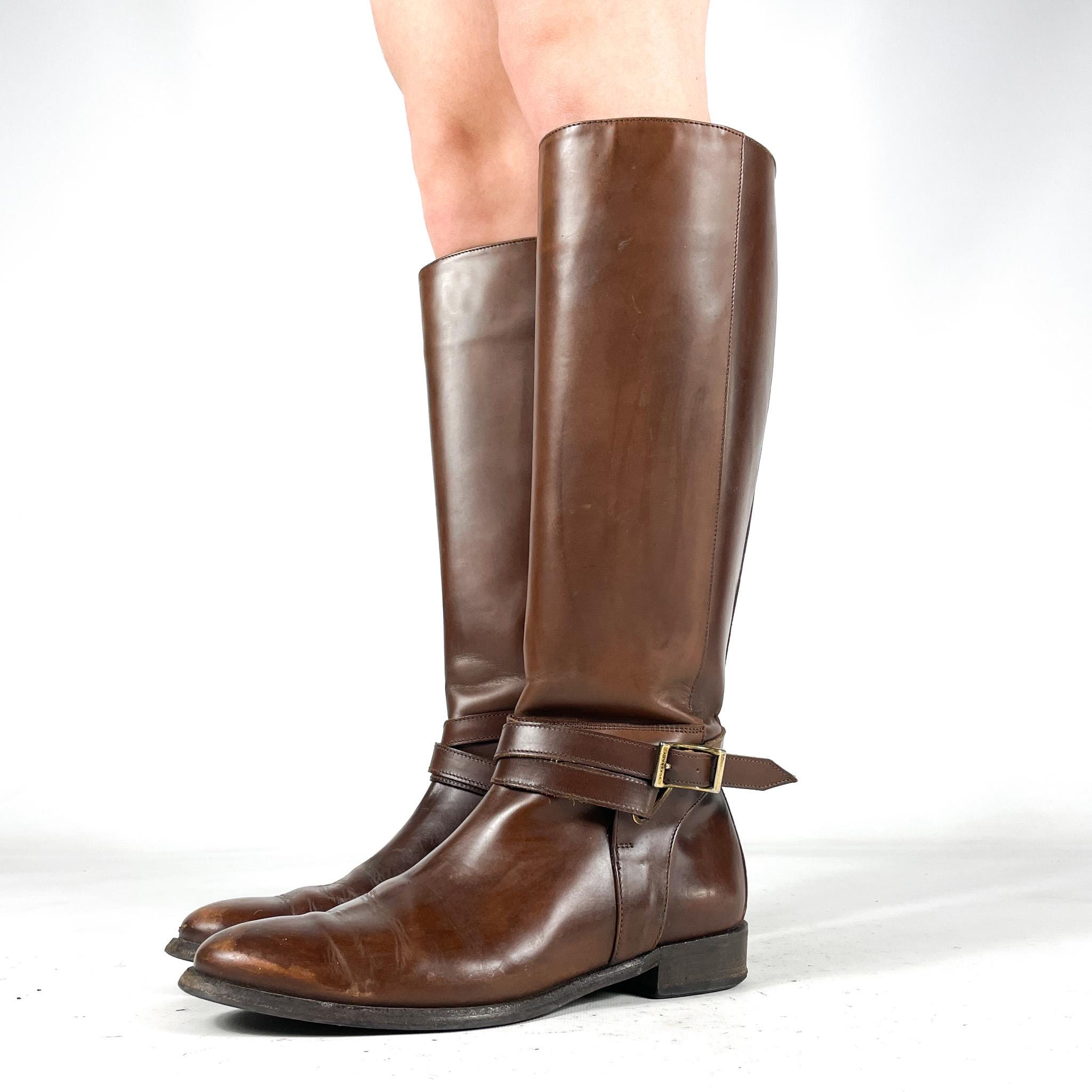 靴 00s archive BURBERRY Leather boots 00s archive BURBERRY Leather boots 【公式通販】