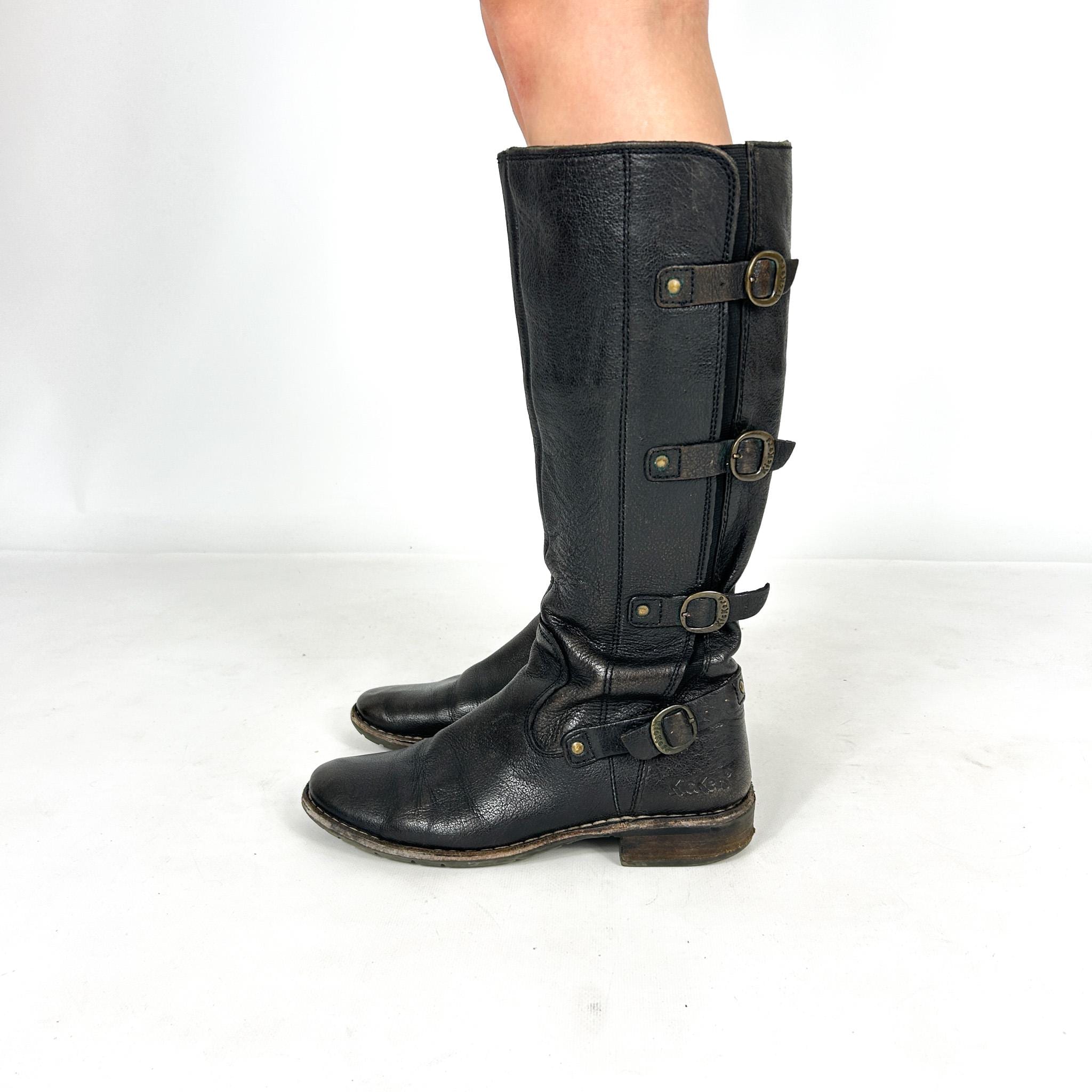 靴 alfredobannister side jip boots 00s Y2K サイドジップ ハイカット レザースニーカー｜alfredoBANNISTER