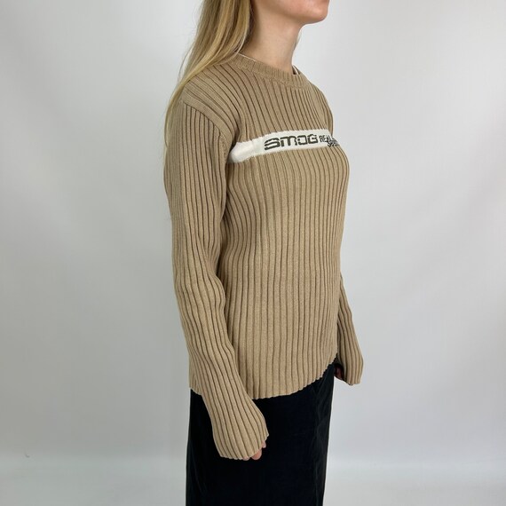 Smog Cream Y2K Oversize Preloved Jumper - image 2