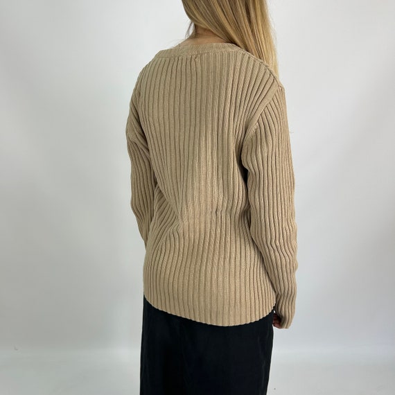 Smog Cream Y2K Oversize Preloved Jumper - image 3