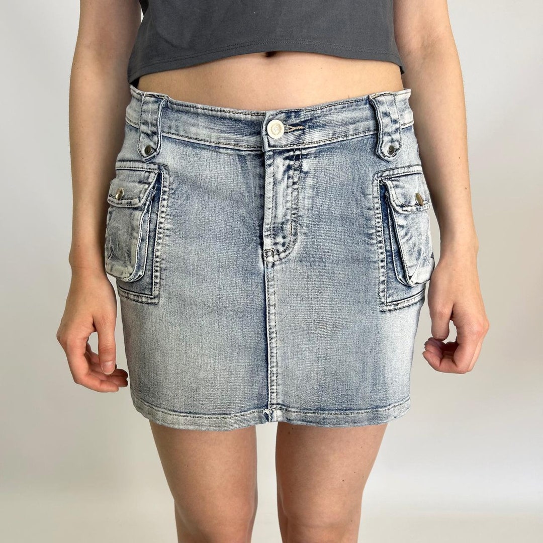 【EGONLAB】FLARED DENIM SKIRT IN DARK STONEWASHED 00008-egonlab-spring-2024-