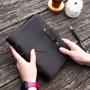 Monogrammed leather journal, Leather writing journal, Handmade leather notebook, Leather journal with initials, Leather journal personalized