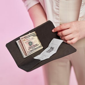 Funda de cuero personalizada para dinero, Billetera de cuero para efectivo, Sobres de dinero personalizados, Porta efectivo de cuero, Organizador de dinero para efectivo, Funda de cuero para efectivo