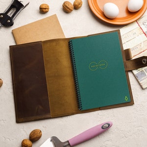 Funda personalizada para Rocketbook, funda ejecutiva para Rocketbook, funda tamaño carta para Rocketbook, funda para Rocketbook Everlast, diario rellenable