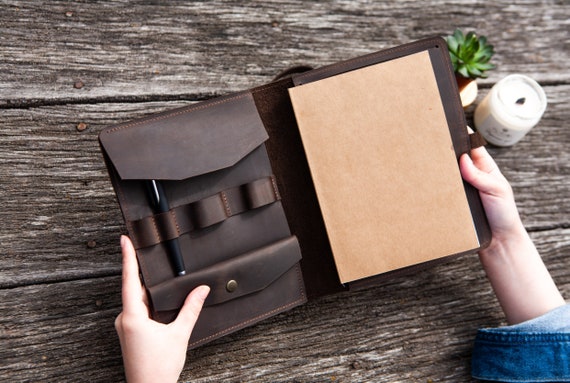 A5 Leather Notebook Cover Pattern: DIY Template (PDF, SVG, Ai Files - View #8
