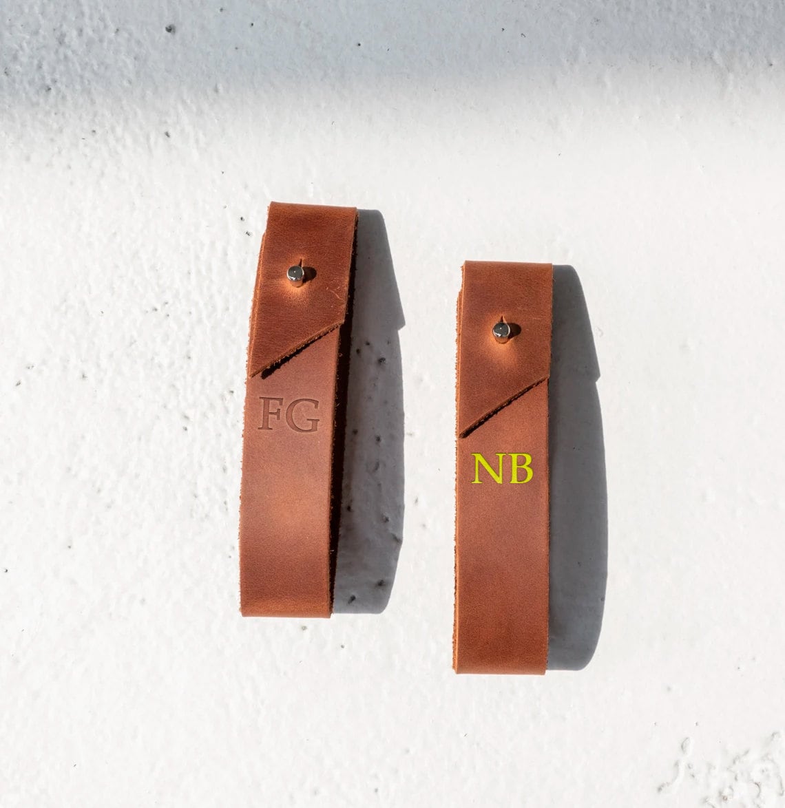 Sumnacon Lot De 8 Sangles Murales En Cuir Pour Tringle à Rideaux - Crochets Muraux Rétro Avec Vis - Crochets Muraux Pour Salle De Bain, Cuisine, Chambre à Coucher, Porte-serviettes, Marron