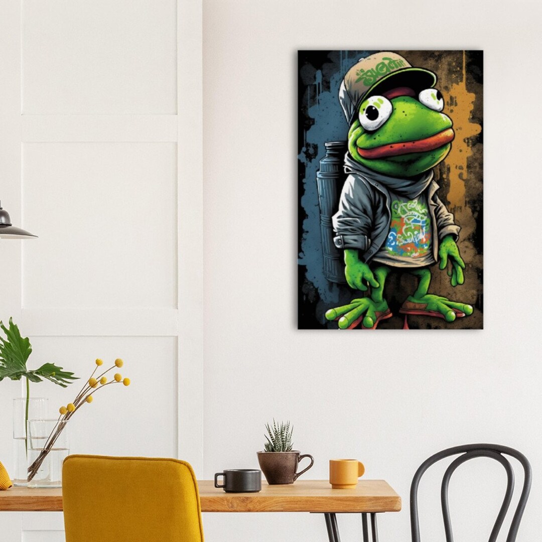 Graffiti Kermit Kermit the Frog Premium Poster on Matte - Etsy