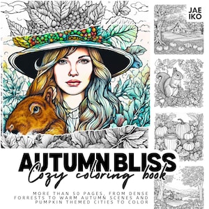 Autumn Bliss: A Cozy Adult Coloring Book