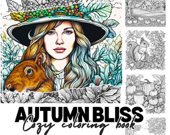 Autumn Bliss: A Cozy Adult Coloring Book