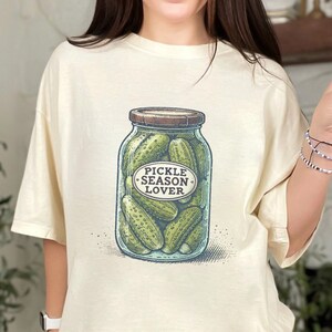 Pickle T-shirt, Comfort Colors Shirt, Canned Pickles Shirt, Pickle Jar Shirt, Vintage Comfort Colors Shirt, Unisex Gift for Food Lover