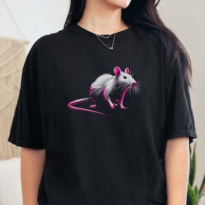 Rat Shirt, Rat Tshirt, Rat T Shirt, Pet Rats Gift, Cute Mouse Tee, Animal Rodent Top, Rat Girl Summer, Unique Unisex Rats Lover Graphic Tee