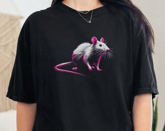 Cute Rat Graphic Unisex T-Shirt, Rodent Lover Gift