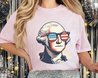 George Washington 4th of July T-Shirt: Funny Independence Day Tee