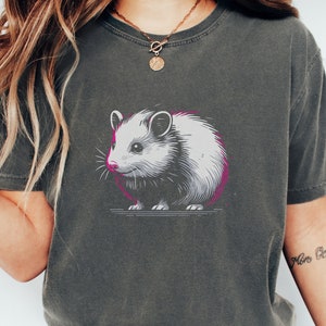 Hamster Shirt, Cute Hamster Tee, Hamster Lover Gift, Hamster Design, Pet Hamster Top, Animal Print T-Shirt, Rodent Lover Gifts, Unisex