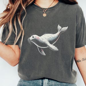 Comfort Colors Seal Shirt - Cute Ocean Lover Design | Adorable Seal Tee | Marine Life Top | Seal Lover Gift