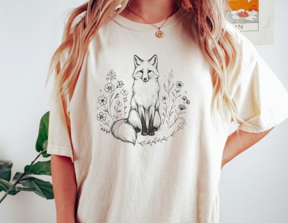 Graphic, Art, Fox T-Shirt | Minimalistic Tee Graphic, Art, Fox T-Shirt | Minimalistic Tee