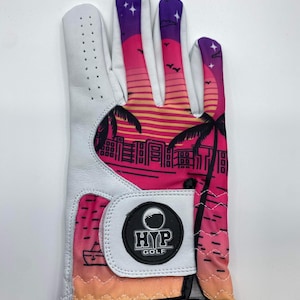 Golf Glove: Miami Sunset
