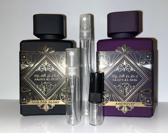 Lattafa Badee Al Oud - Oud For Glory And Amethyst Oud Collection 2ml 5ml 10ml Sample Decant Oud Fast Delivery Full Range UK Seller