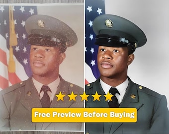 Professional Photo Restoration Service, Colorize Old Photos, Scratch Removal, Digital Retouch, Fix Damaged Photos, Vintage Photo Repair