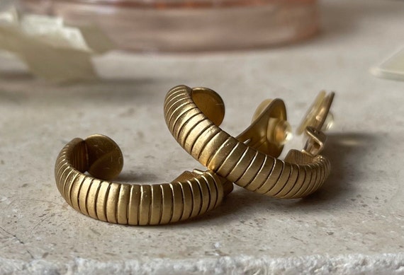 Dior gold hoops sale