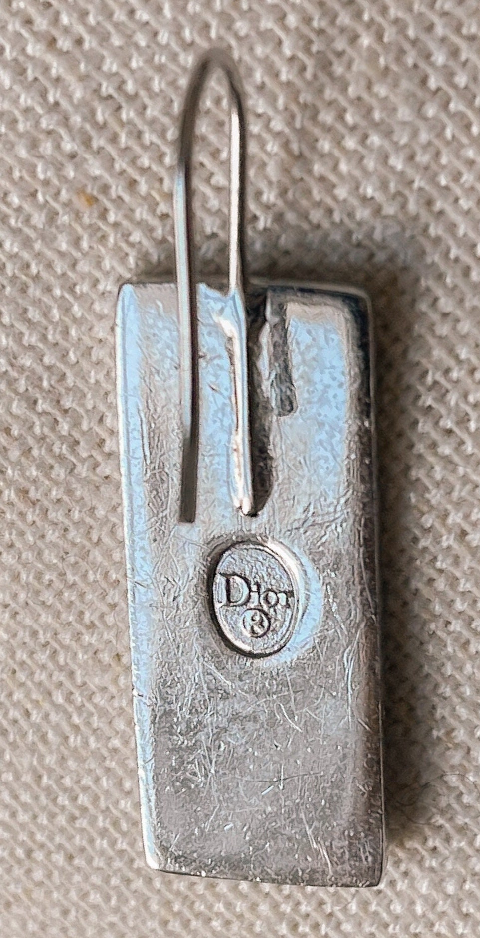 Dior Vintage Silver Logo Trotter 2 Earrings - Etsy