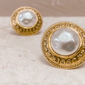 Chanel Baroque Pearl Earrings