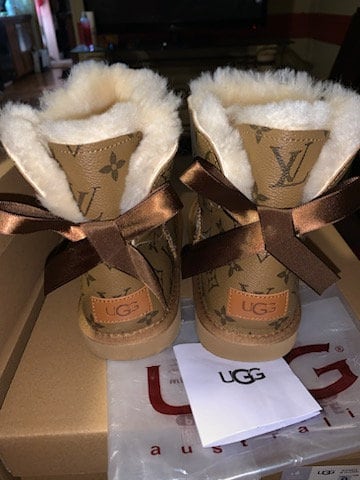 LV Designer Ugg Inspired Boots