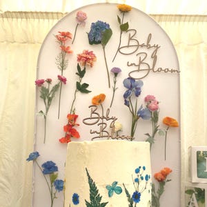 Baby in Bloom Wooden Sign