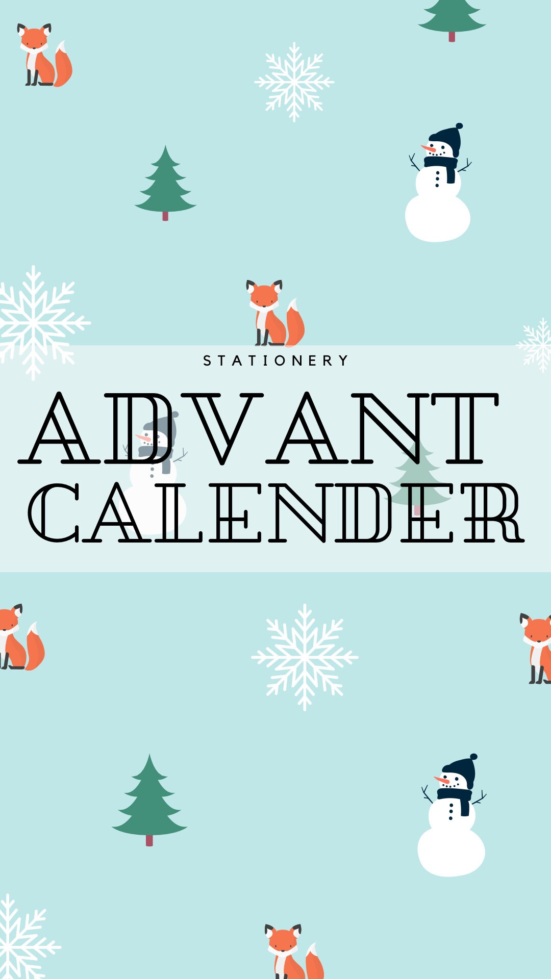 Advent Calendar for Kids Stationery 12 Day - Etsy UK