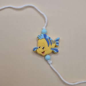 Kids Tie Bracelet / Cartoon Rakhi - Fish Handmade Rakhi Hamper/ Ariel Rakhi