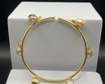 Pärlberlockarmband | Justerbart armband | Sötvattenspärla