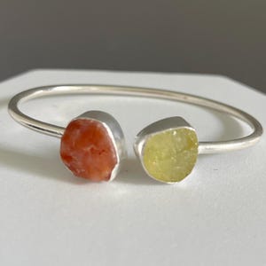 Carnelian- Citerine Gemstone Bracelet  | Adjustable Bracelet| Gold | Silver | meaningful gifts