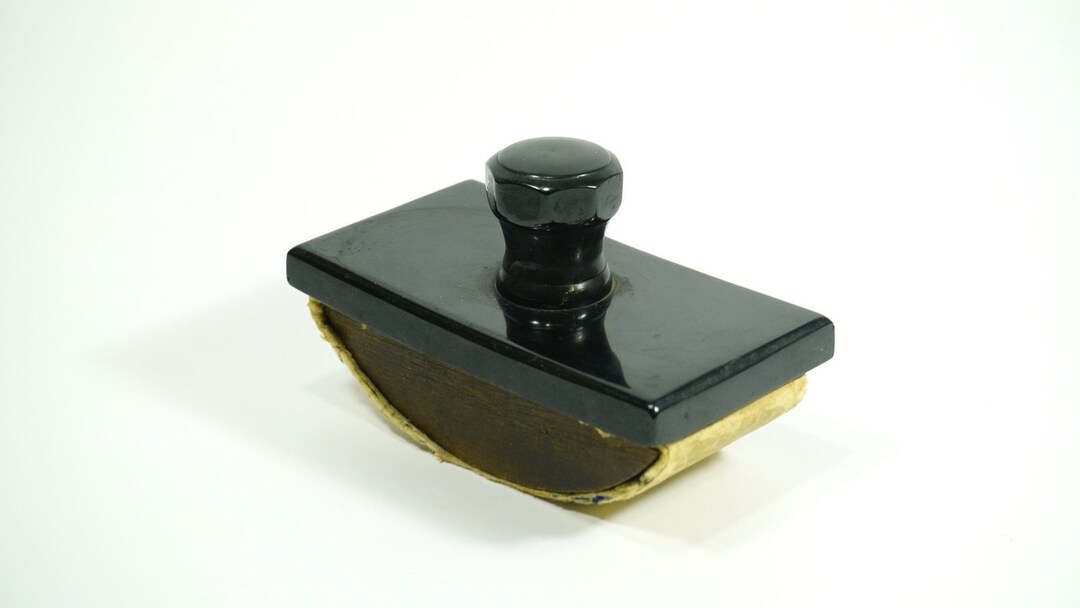 Rare ART DECO Black Bakelite Ink Blotter Desktop 193040's Calligraphy